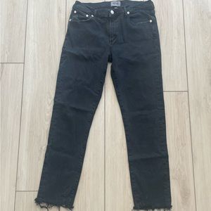 Black Agolde Distressed Jeans